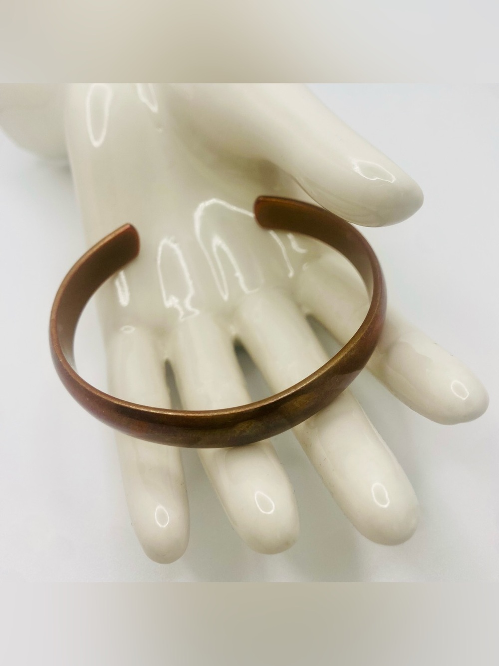 Minimalist Solid Copper Cuff Bracelet - 2.5"